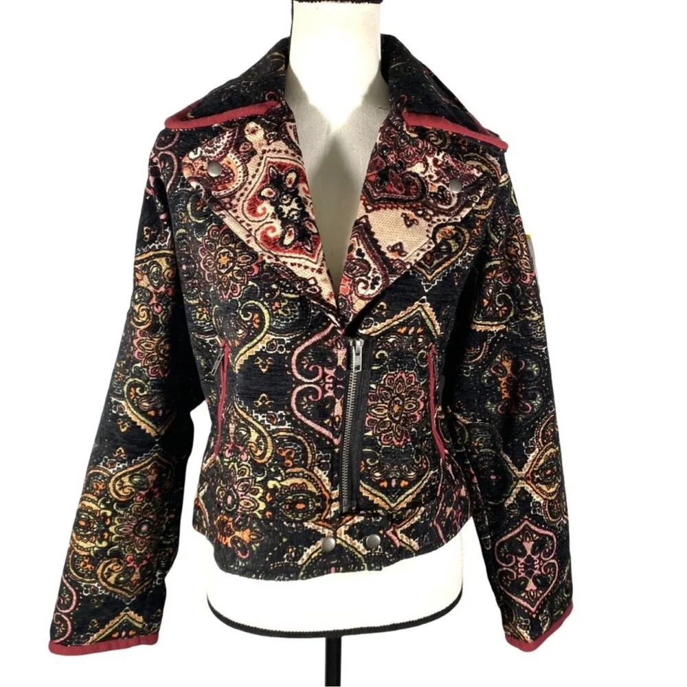 Free People Tapestry Corduroy Jacket with paisley design XS - Picture 2 of 15